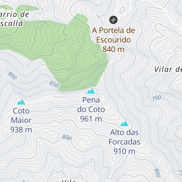Map of Pena do Coto