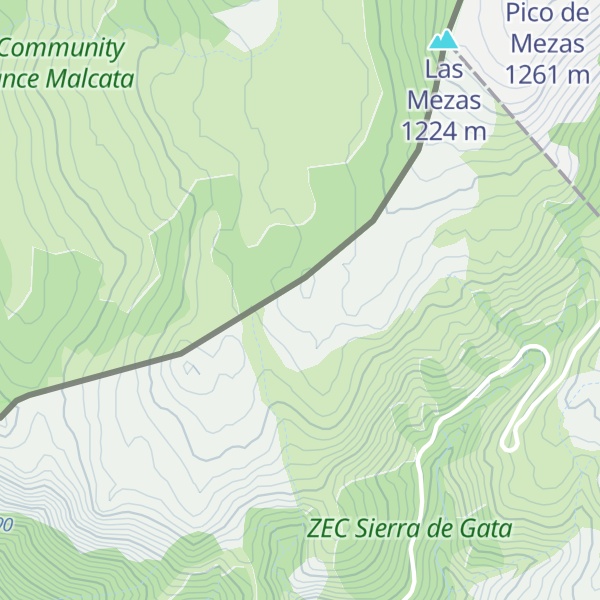 Map of Sierra de las Mezas