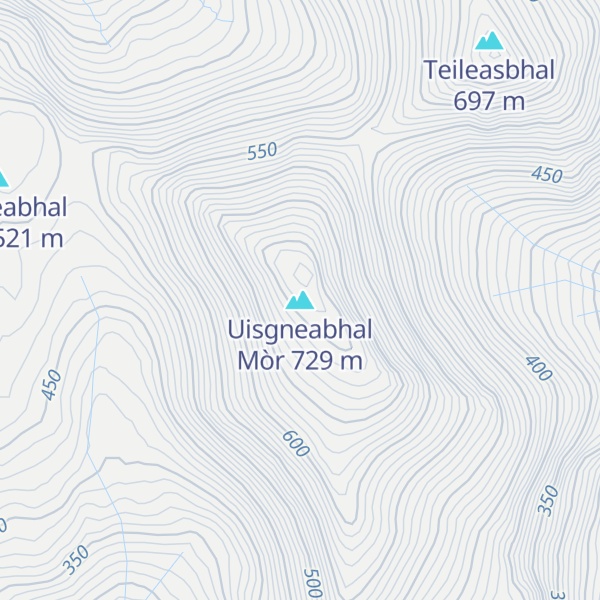 Map of Uisgneabhal Mòr