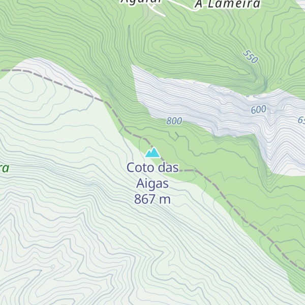 Map of Coto das Aigas