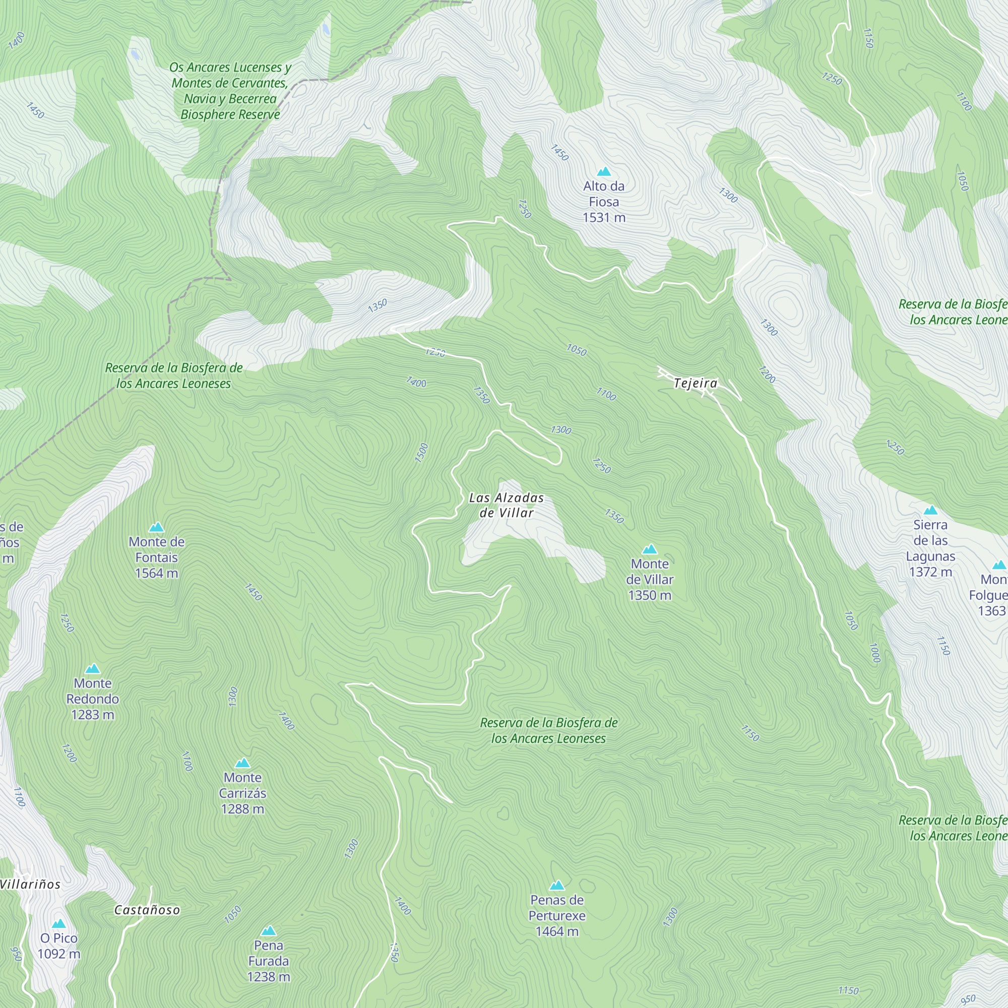 Refuxio da Alzada de Vilar de Aceiro map
