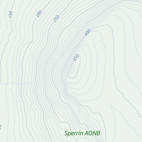 Map of Benbradagh