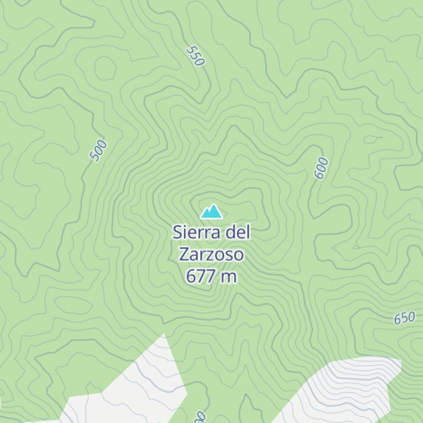 Map of Sierra del Zarzoso