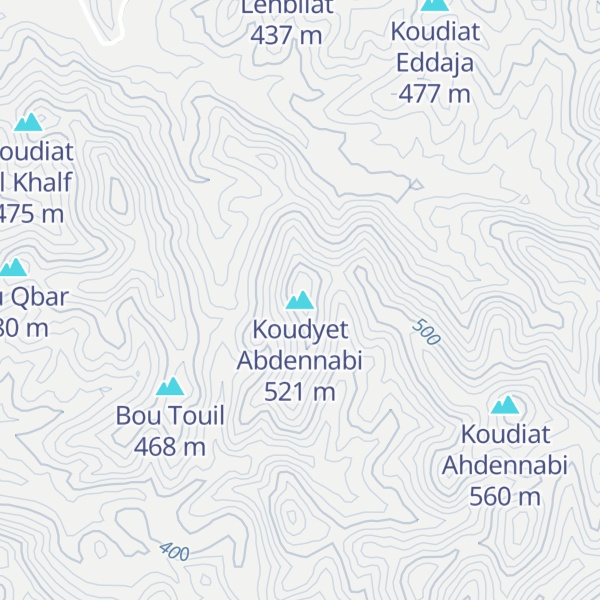 Map of Koudyet Abdennabi