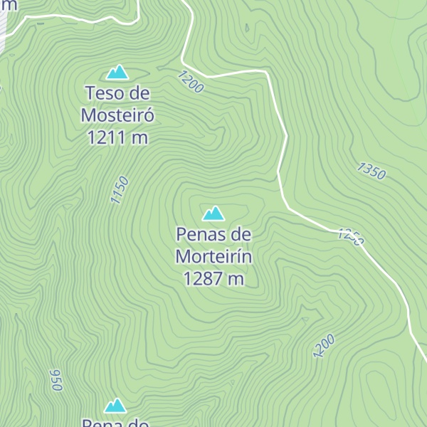 Map of Penas de Morteirín