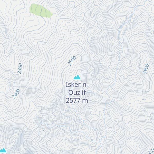 Map of Isker-n-Ouzlif