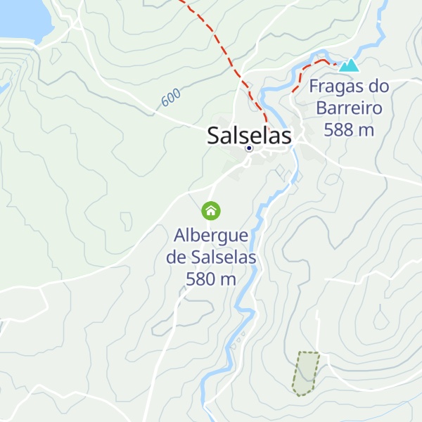 Map of Albergue de Salselas