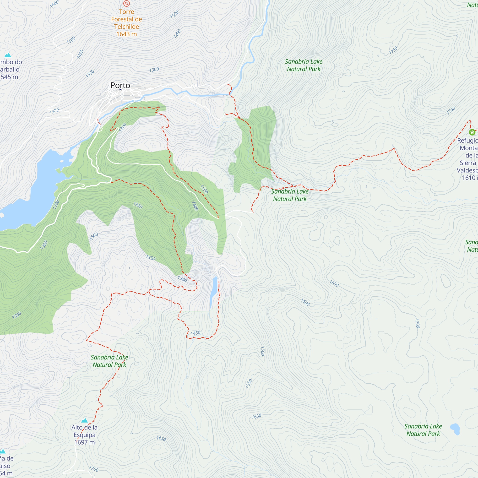 Refugio de Valdesirgas map
