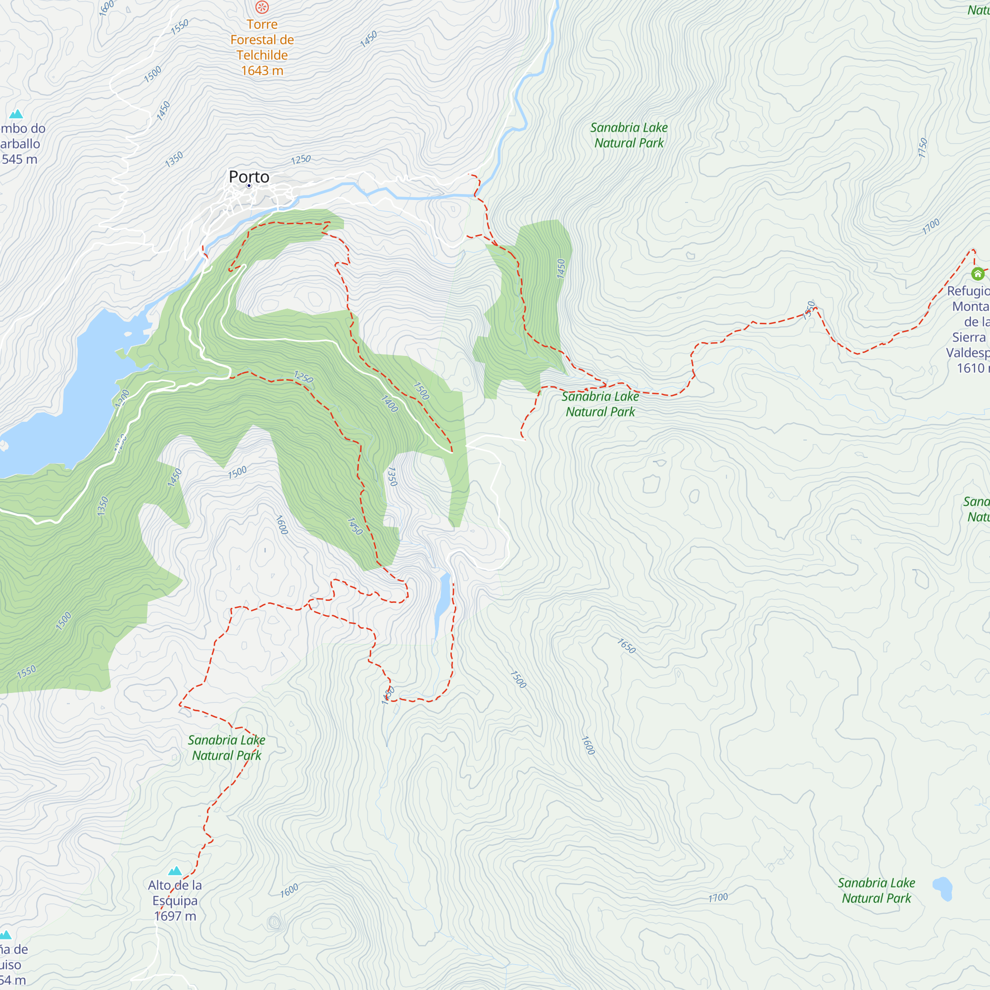 Refugio de Valdesirgas map