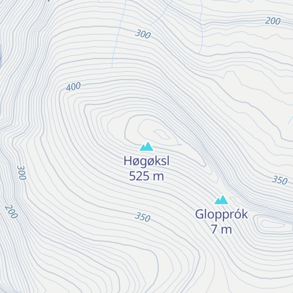 Map of Høgøksl