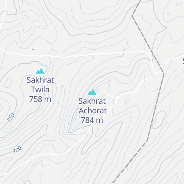 Map of Sakhrat ’Achorat