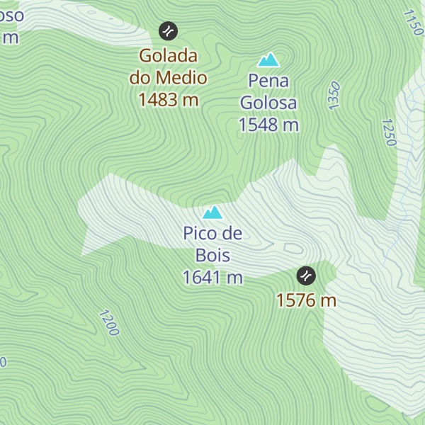 Map of Pico de Bois