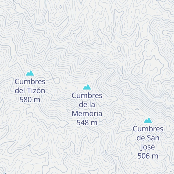 Map of Cumbres de la Memoria