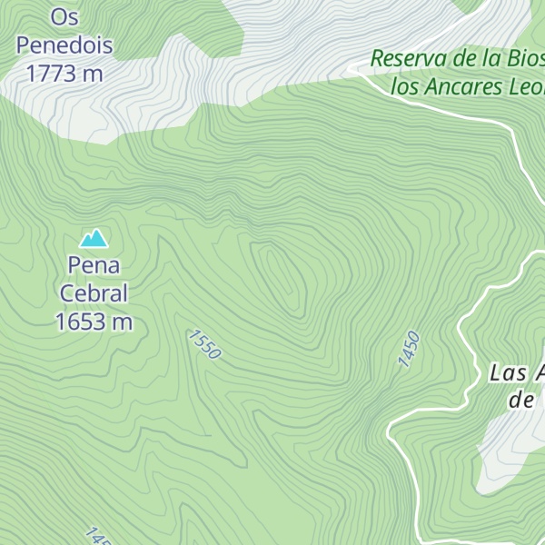 Map of Monte de Pena Cabalar