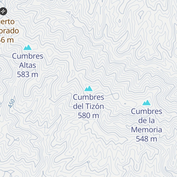 Map of Cumbres del Tizón