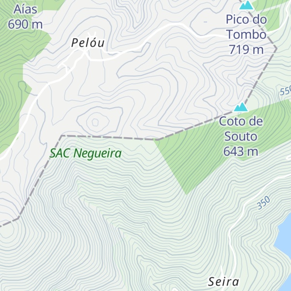 Map of Pena dos Carriles