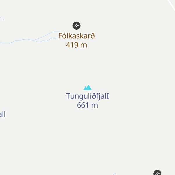 Map of TungulíðfjalI