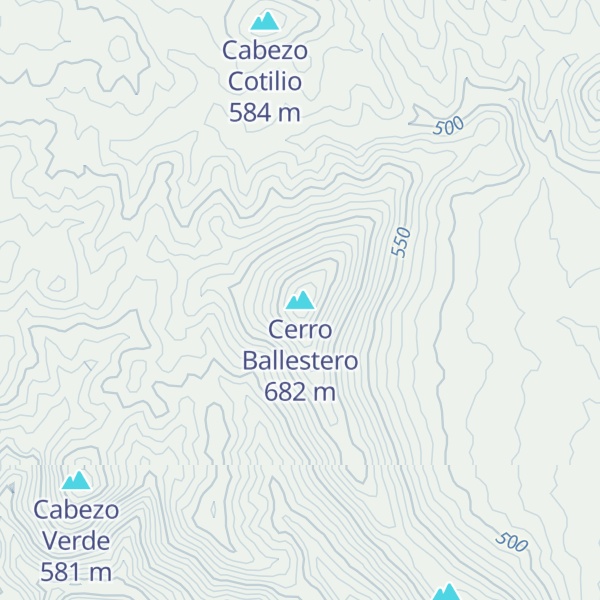 Map of Cerro Ballestero