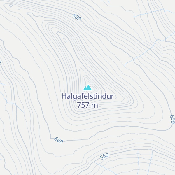 Map of Halgafelstindur