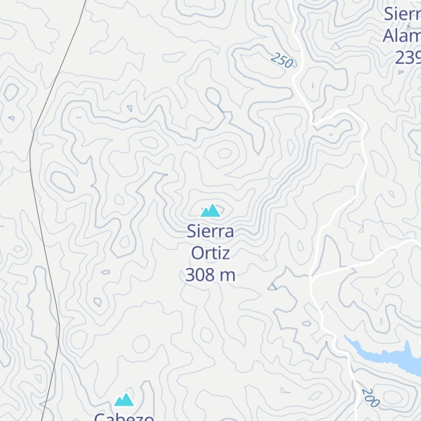 Map of Sierra Ortiz