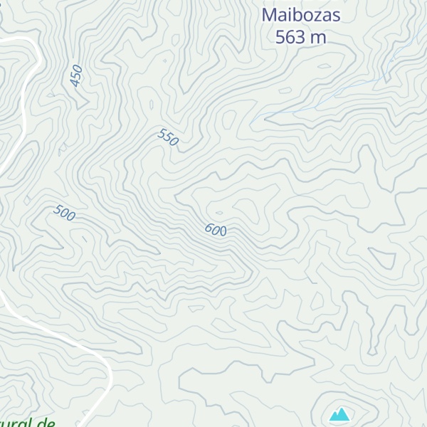 Map of Sierra del Valiente