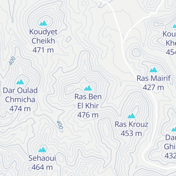 Map of Ras Ben El Khir