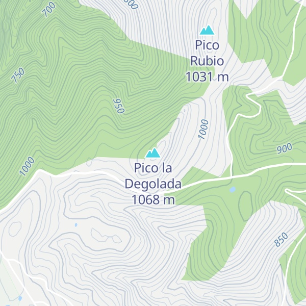 Map of Pico la Degolada
