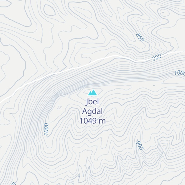 Map of Jbel Agdal