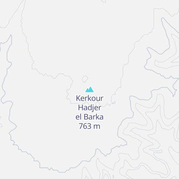 Map of Kerkour Hadjer el Barka