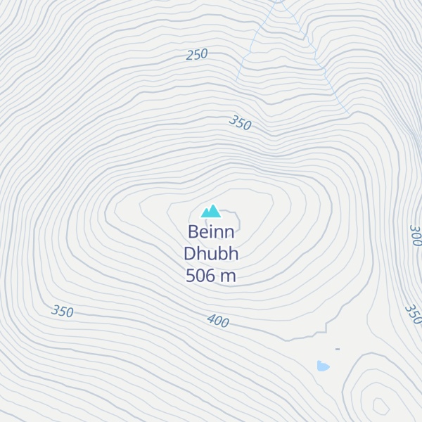 Map of Beinn Dhubh