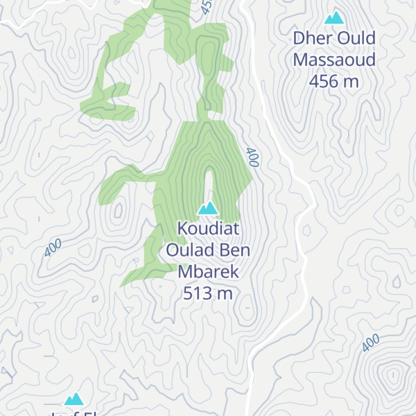 Map of Koudiat Oulad Ben Mbarek