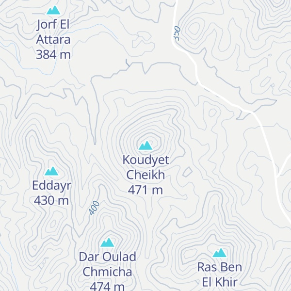 Map of Koudyet Cheikh