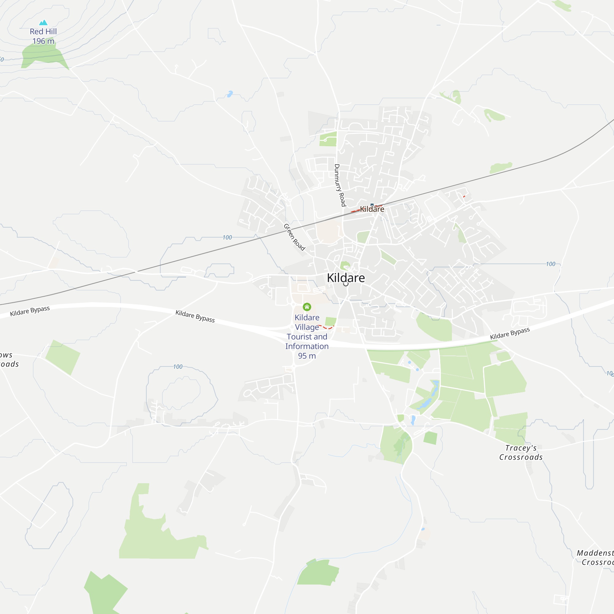 Kildare Village Tourist and Information map