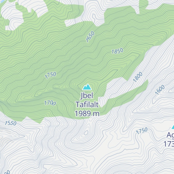 Map of Jbel Tafilalt