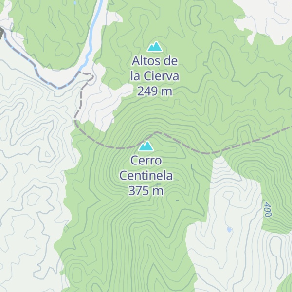Map of Cerro Centinela