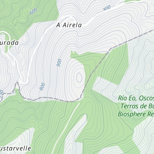 Map of Pena Mouxada