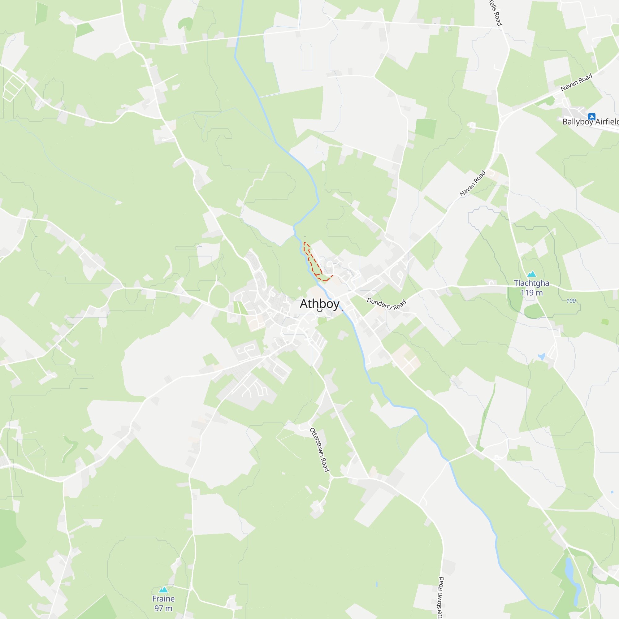 Athboy Hub map