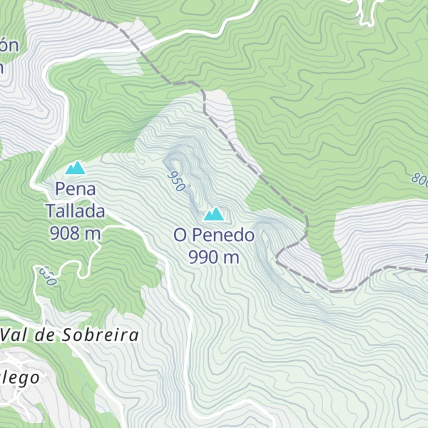 Map of O Penedo