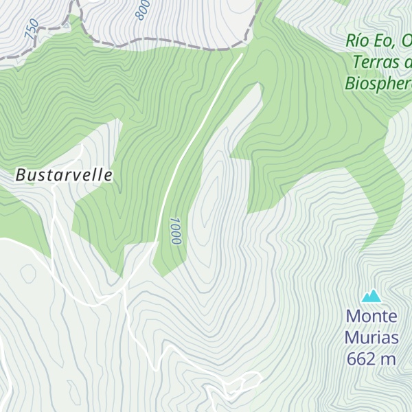 Map of Monte Valía de Oural