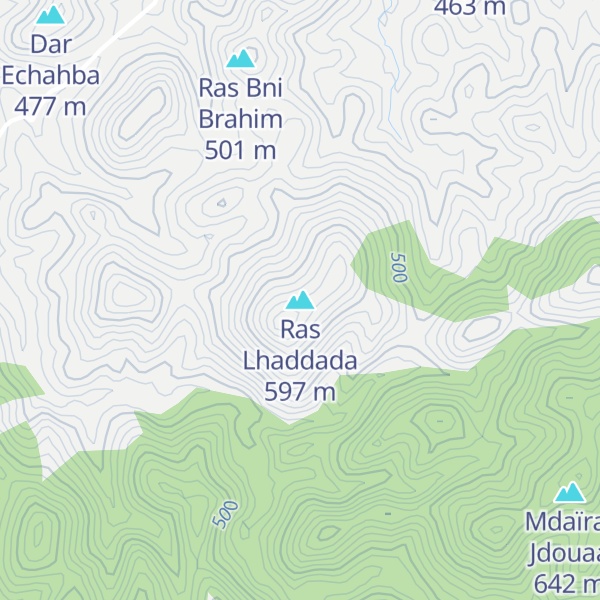 Map of Ras Lhaddada