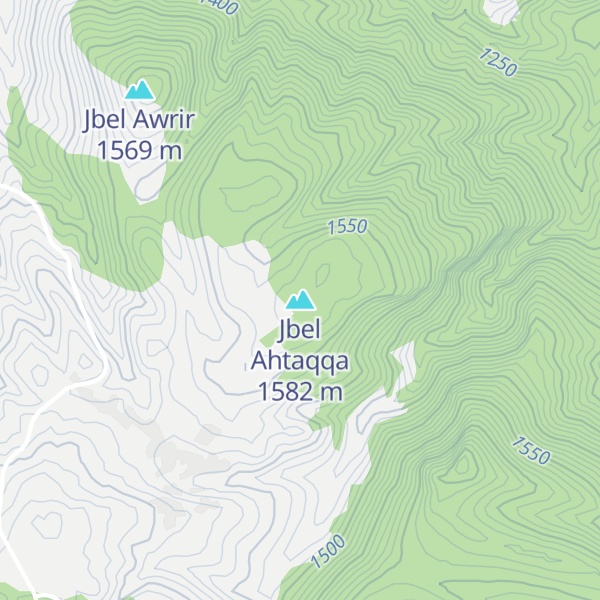 Map of Jbel Ahtaqqa