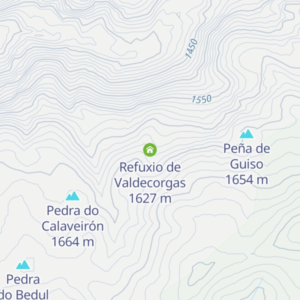 Map of Refuxio de Valdecorgas