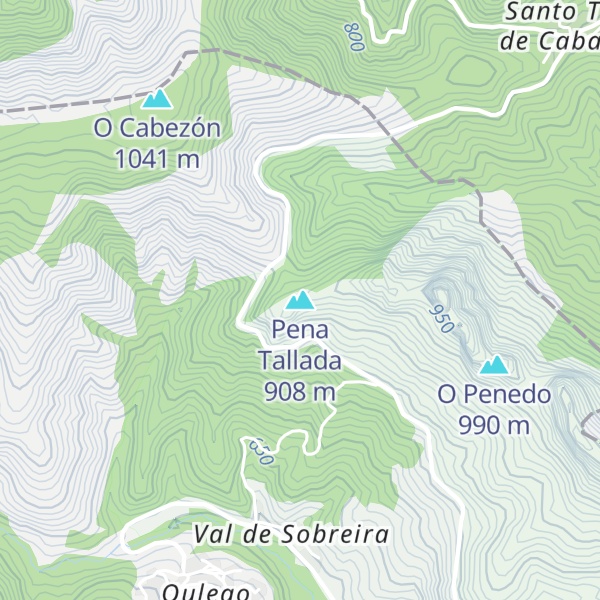 Map of Pena Tallada