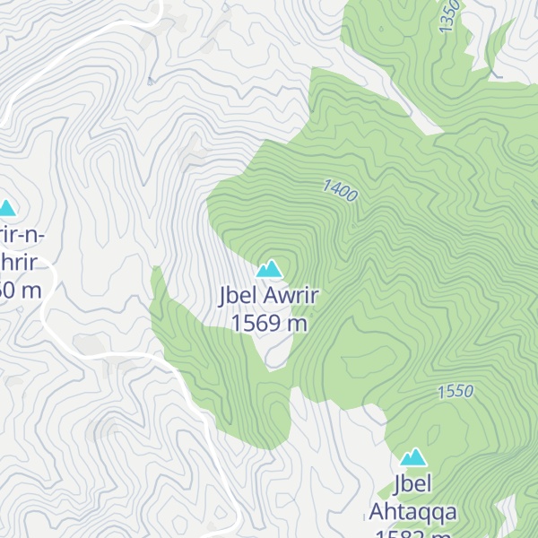 Map of Jbel Awrir