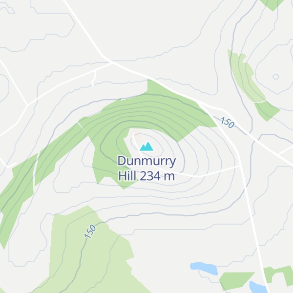 Map of Dunmurry Hill