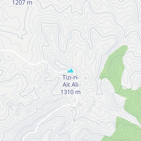 Map of Tizi-n-Aït Ali