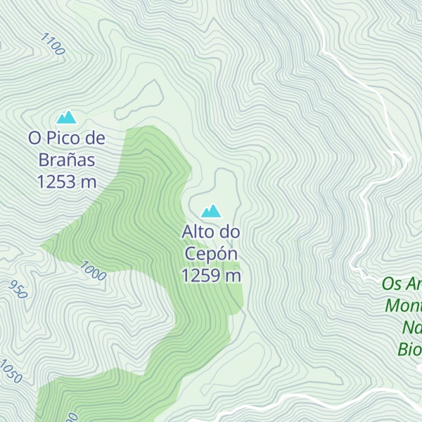 Map of Alto do Cepón