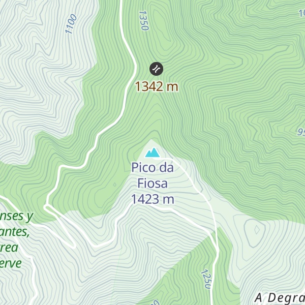 Map of Pico da Fiosa