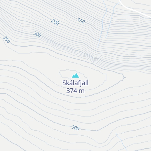 Map of Skálafjall