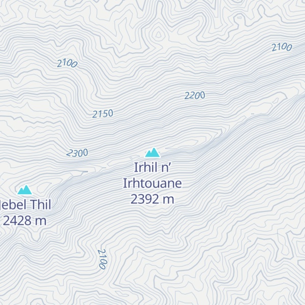Map of Irhil n’ Irhtouane